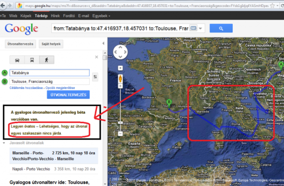 Lehet, hogy egyes részeken nincs járda  🙂
