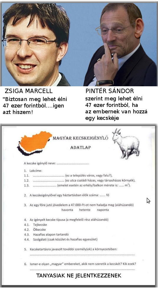 Magyar kecskeigénylő adatlap