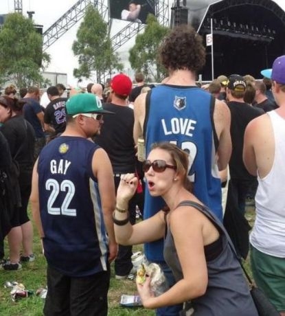 1. Gay   2. Love   3. 😮