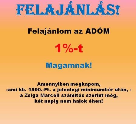Felajánlás !