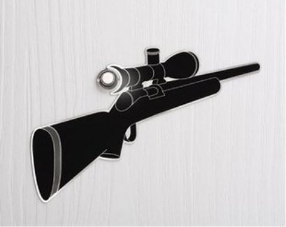 Ajtó kukucskáló - matrica