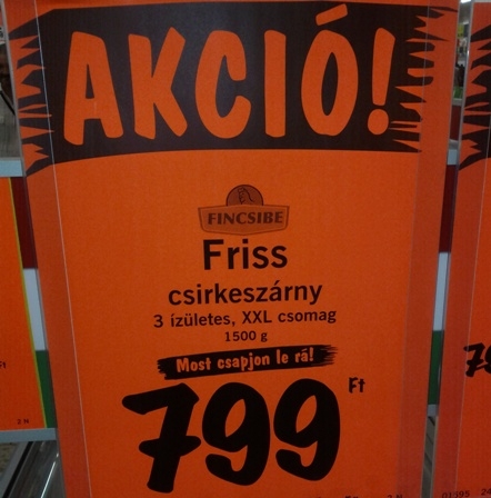 Nyíregyháza, Lidl - Akciós az izületes csirke 🙂