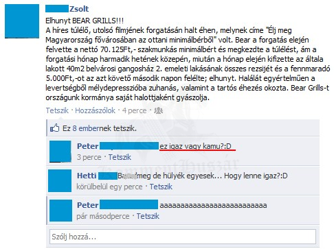 Elhunyt Bear Grylls ?!