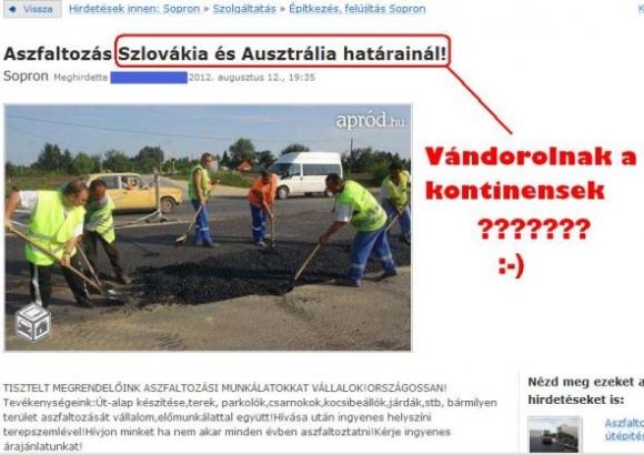 Aszfaltozást vállal . . .