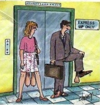 Amikor túl gyors a lift . . .