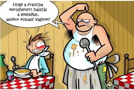 Amikor apu főz . . .