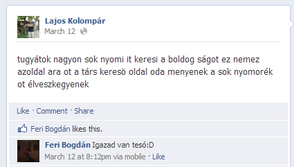 Lajos megmondta . . . 