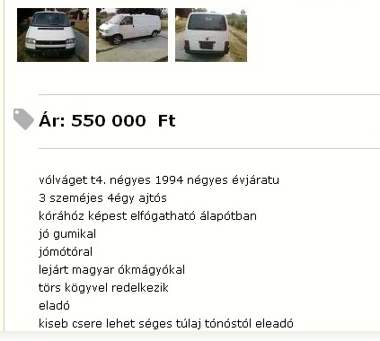 Kell ? - Vólváget eladó 🙂