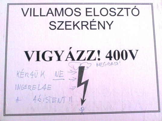 Egy újabb beküldött gyöngyszem