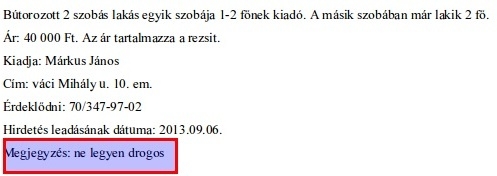 Csak egy kérése van . .. .