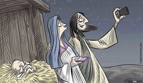 Készül a karácsonyi családi fotó