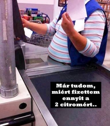 Pocak a pénztáros 🙁