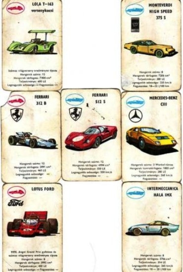 Retro rovat - Autóskártya