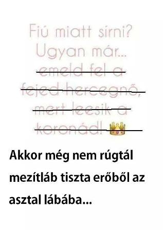 A nap gondolata csajoknak