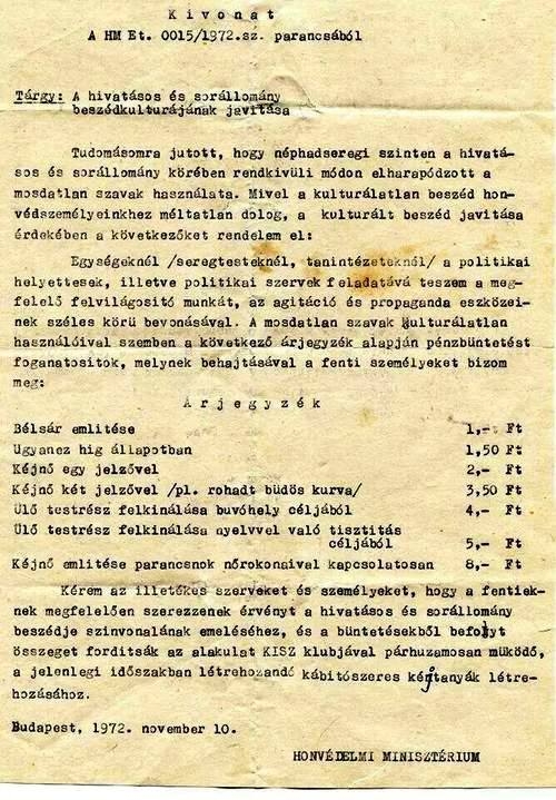 A beszédkultúra javítása céljából - 1972