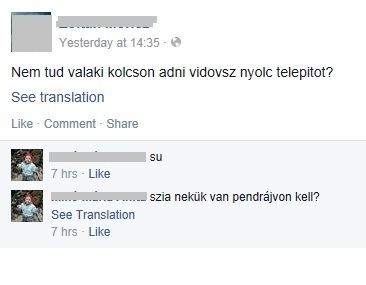 Egy gyöngyszem FB-ről