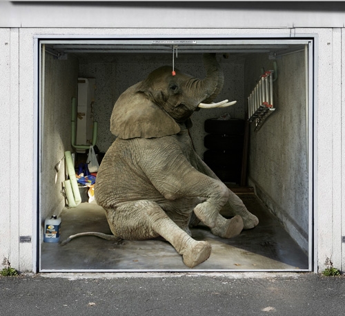 Csak egy újabb garázsajtó matrica