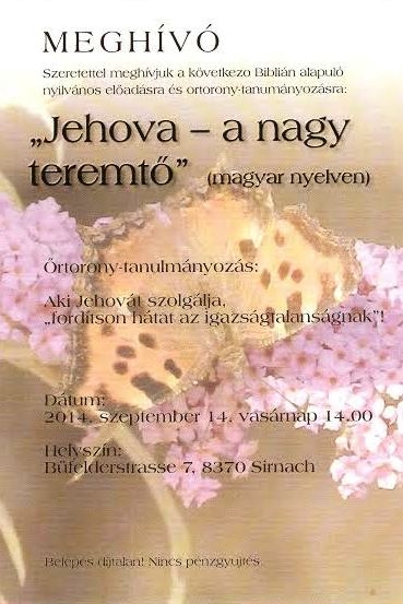 Jehova tanúi - mindenhol ott vannak