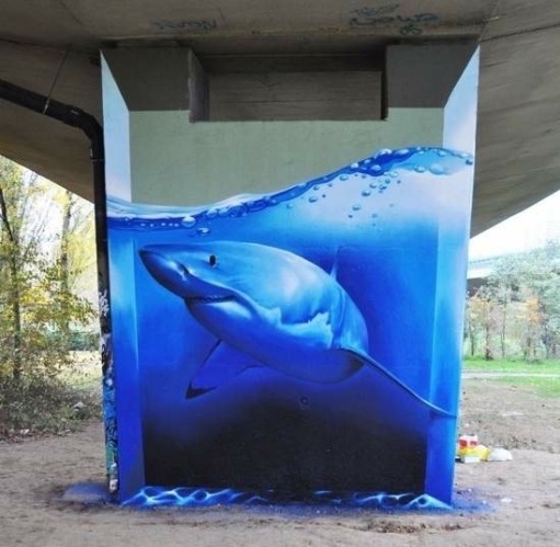 Egy kreatív graffiti