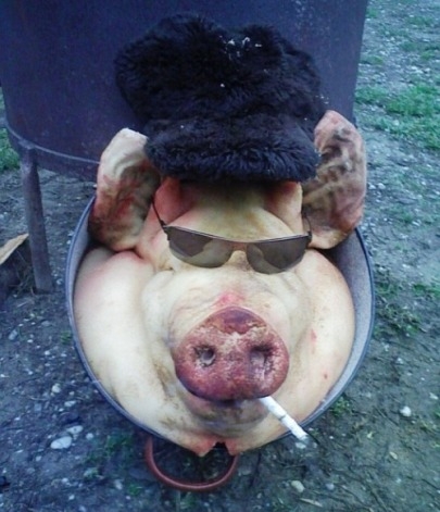 Disznóölésen elhangzó szavak...