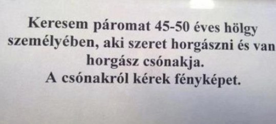 Napiszar - Társkereső rovat