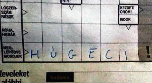 Napi keresztrejtvény - 6 betű