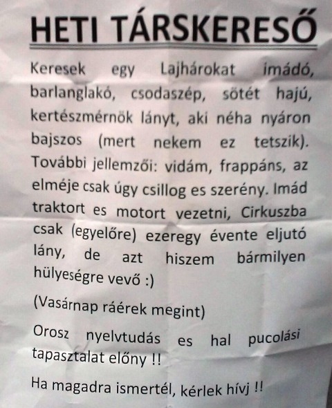 Szexhirdetés ez, amúgy?