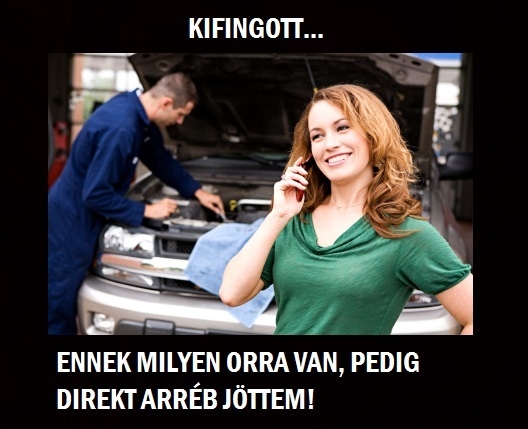 Eközben az autószerelőnél...