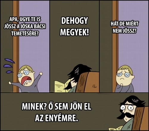 Apa és fia beszélgetnek