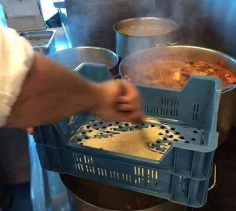 Nokedli szaggatás nagyban