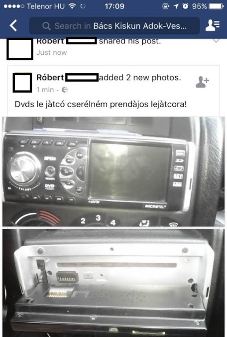 Facebook, Adok-veszek