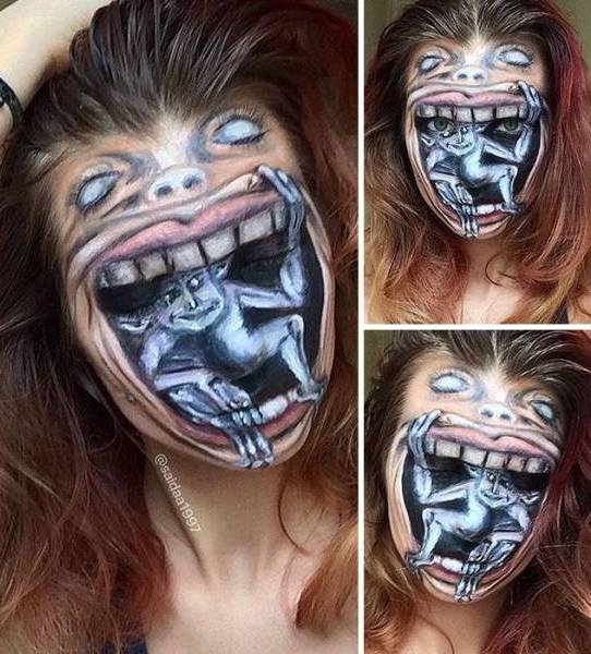 Egy bizarr arcfestés