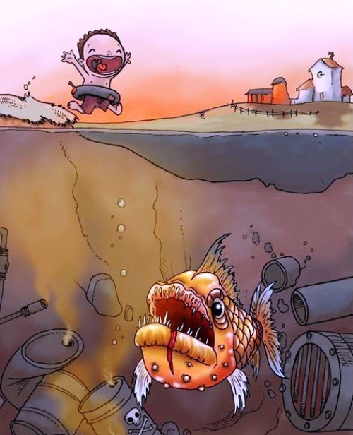 Emlékszel az aranyhalra, amit lehúztál a WC-n?