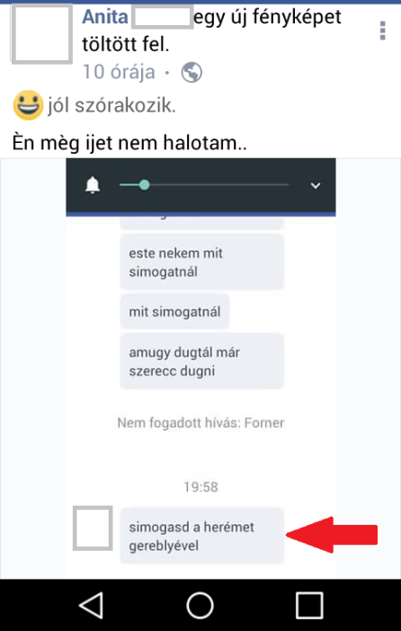 Egy Facebook gyöngyszem