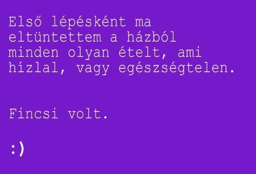 Fogyókúra - 1. nap