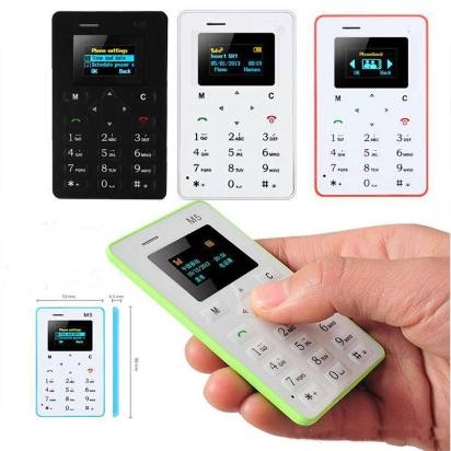 Ultra kicsi, bankkártya méretű telefon - 4990 Ft