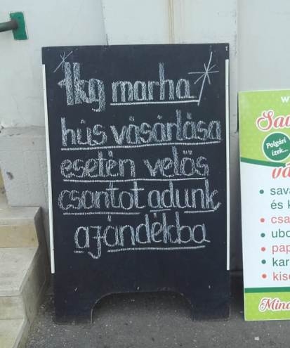 Ma akció volt egy miskolci hentésnél