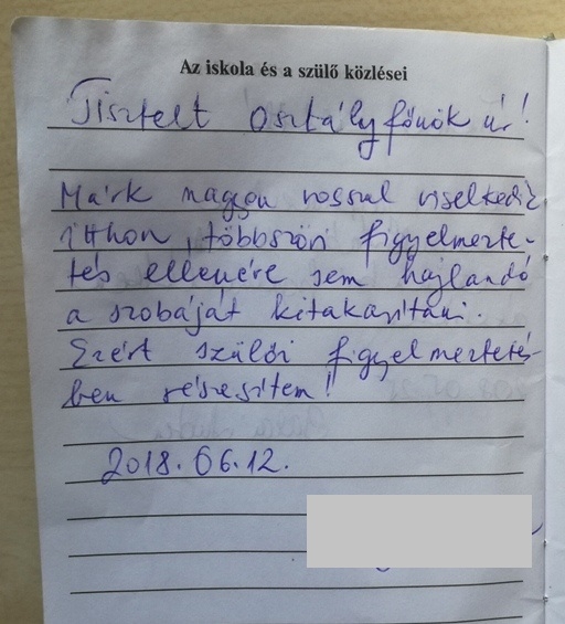 Megelégelte a beírásokat!