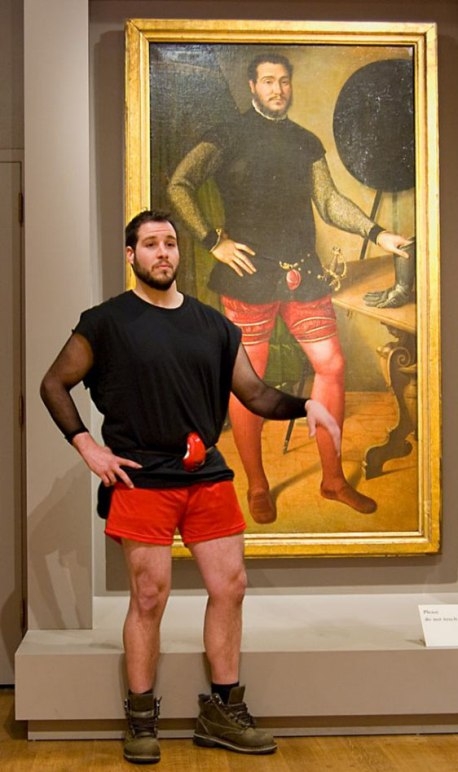 Ő szintén összefutott magával a múzeumban