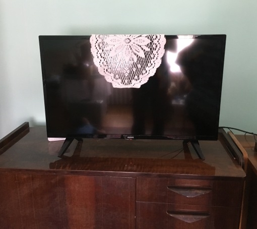 A nagyi megkapta az új laposat...