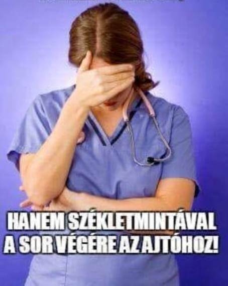 Józsi bá! Nem székletből sormintát az ajtóra,