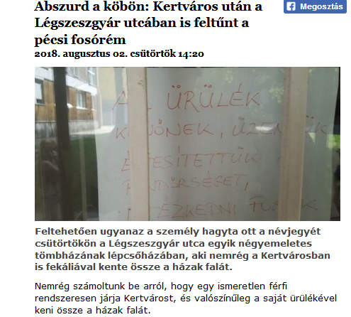 Fosórém ólálkodik Pécsen