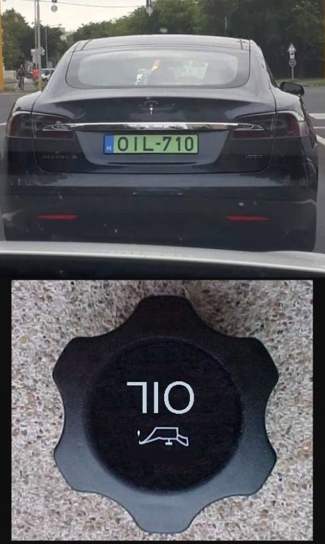 A nap rendszáma - Van humora a Tesla tulajának