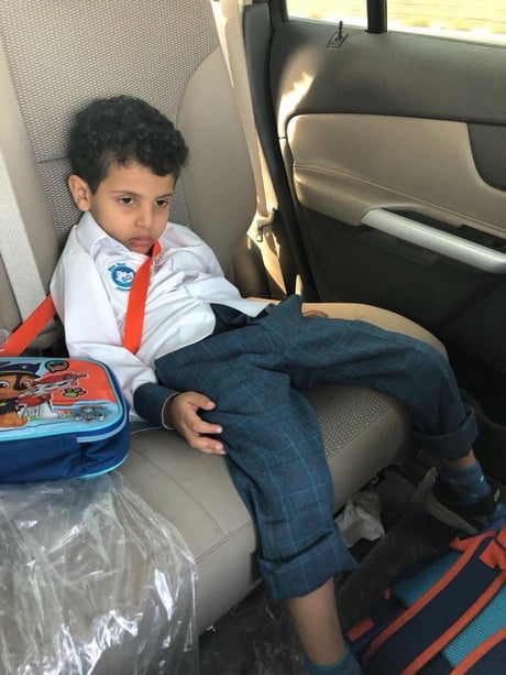 Útban a suli felé, a 3. nap reggelén