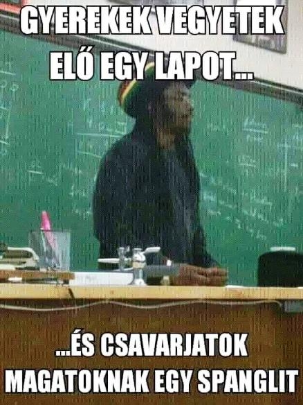 Új tanár érkezett...