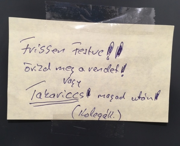 Takariccs magad után 