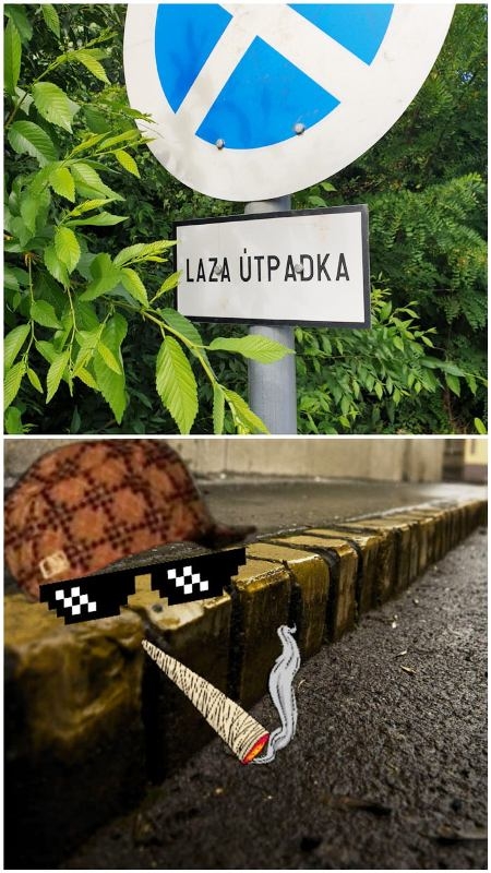 Laza útpadka