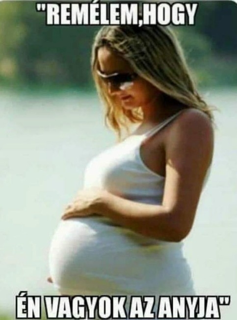 Mire gondolhat egy terhes szőke nő?