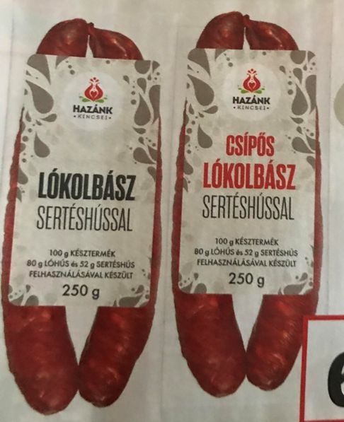 Vacsorára - Lókolbász sertéshússal
