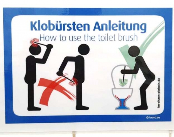 A WC kefe helyes használata